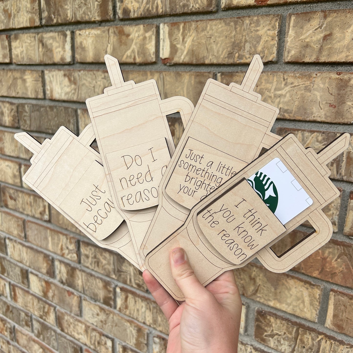 Cup Gift Card Holder
