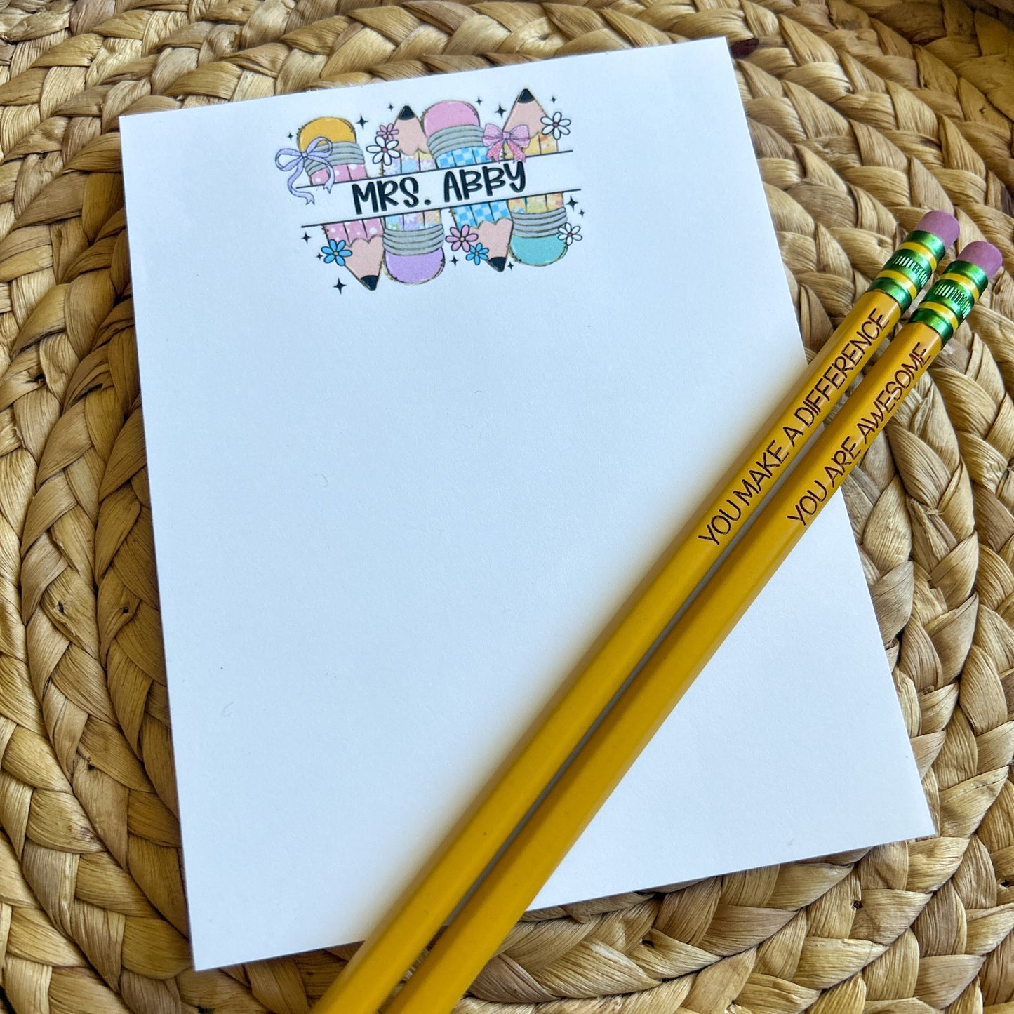 Pastel Pencil Notepad
