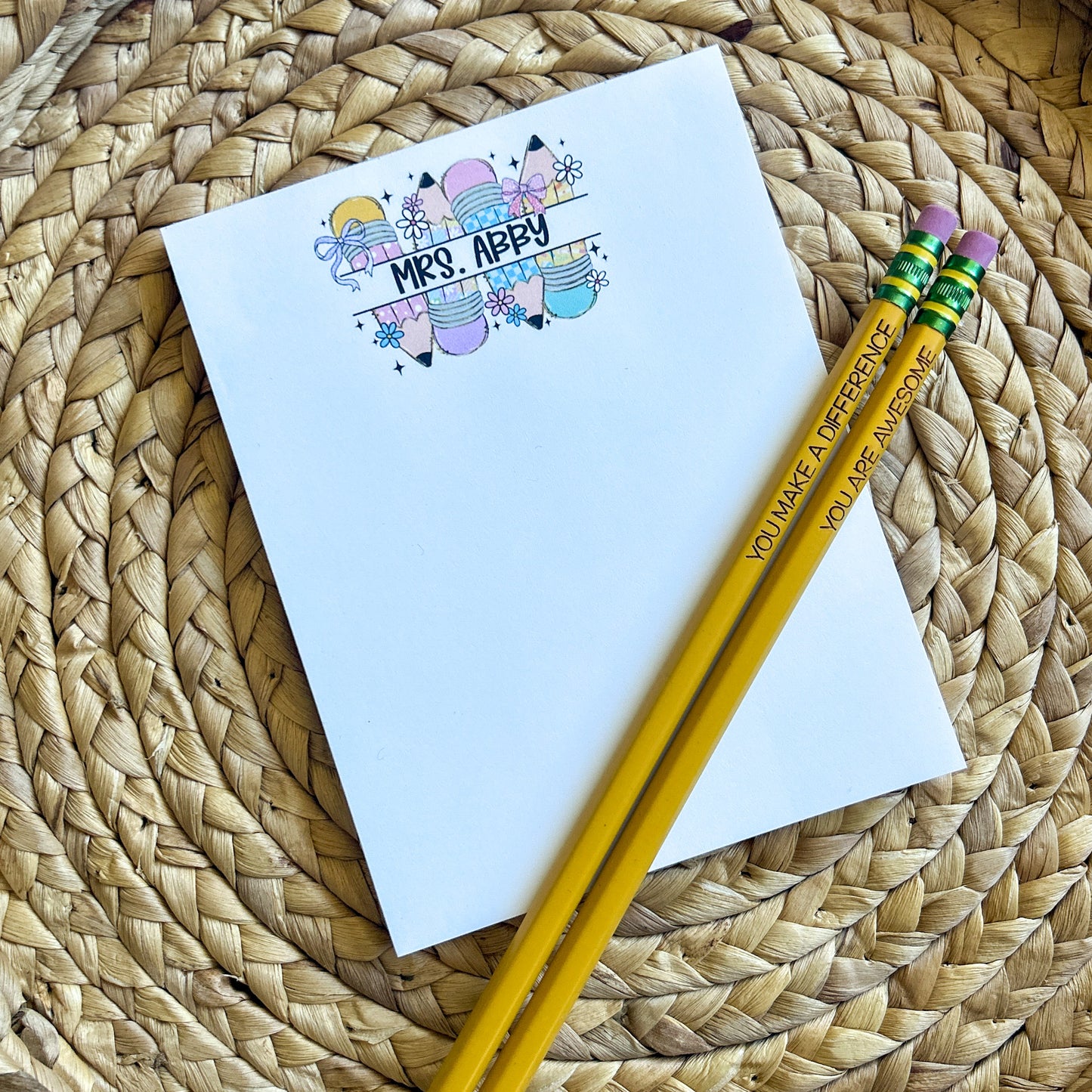 Pastel Pencil Notepad
