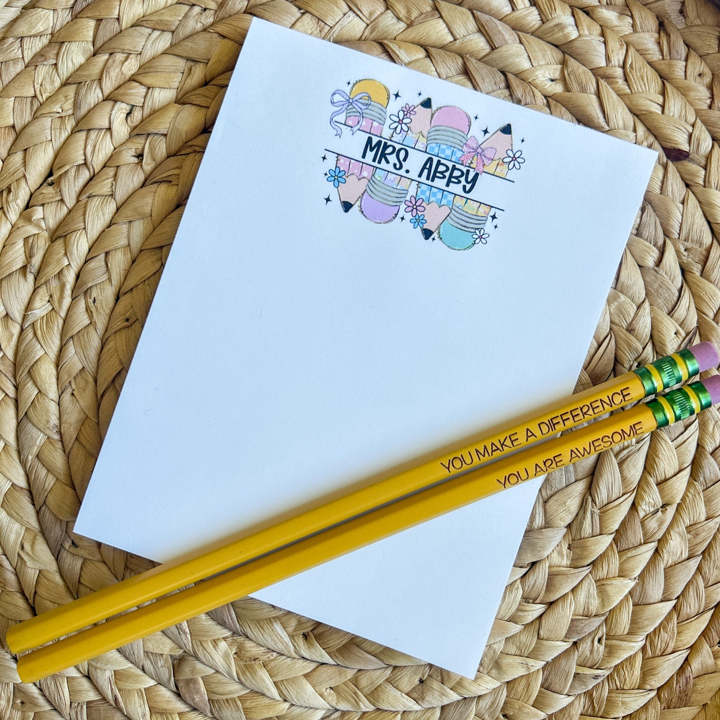 Pastel Pencil Notepad