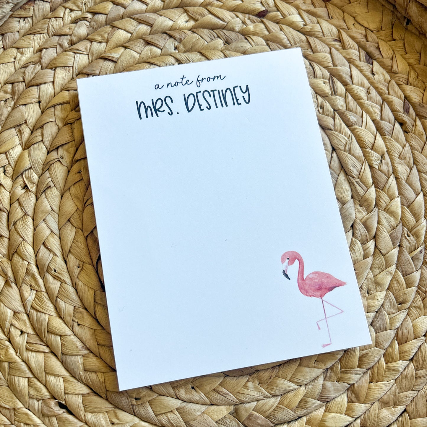 Flamingo Notepad