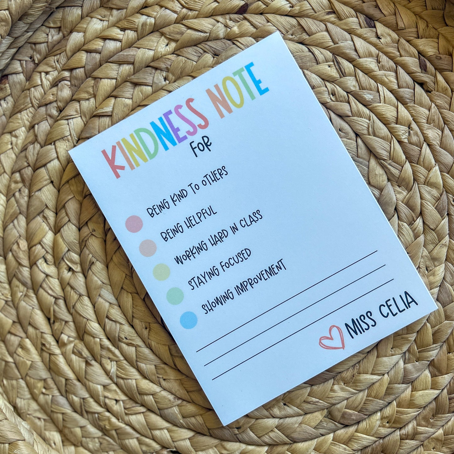Kindness Notepad
