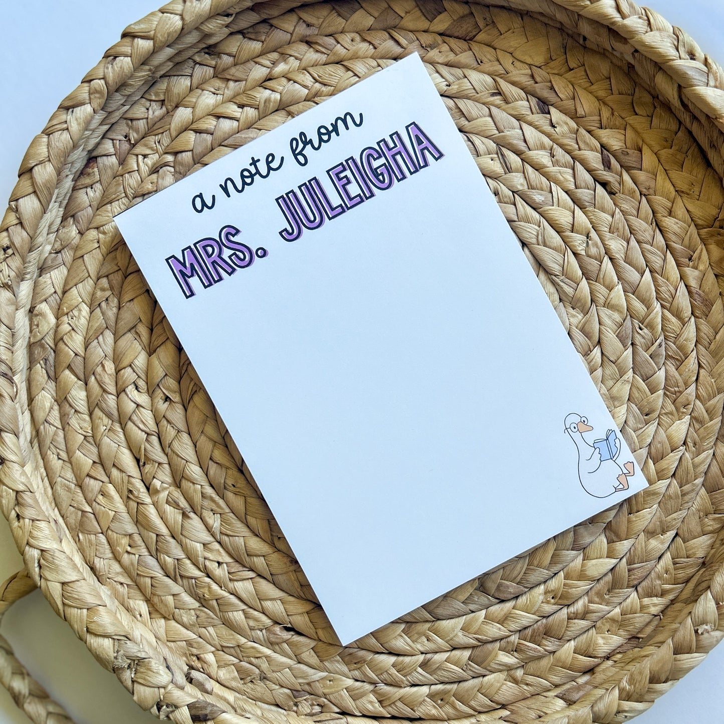 Goose Reading Notepad