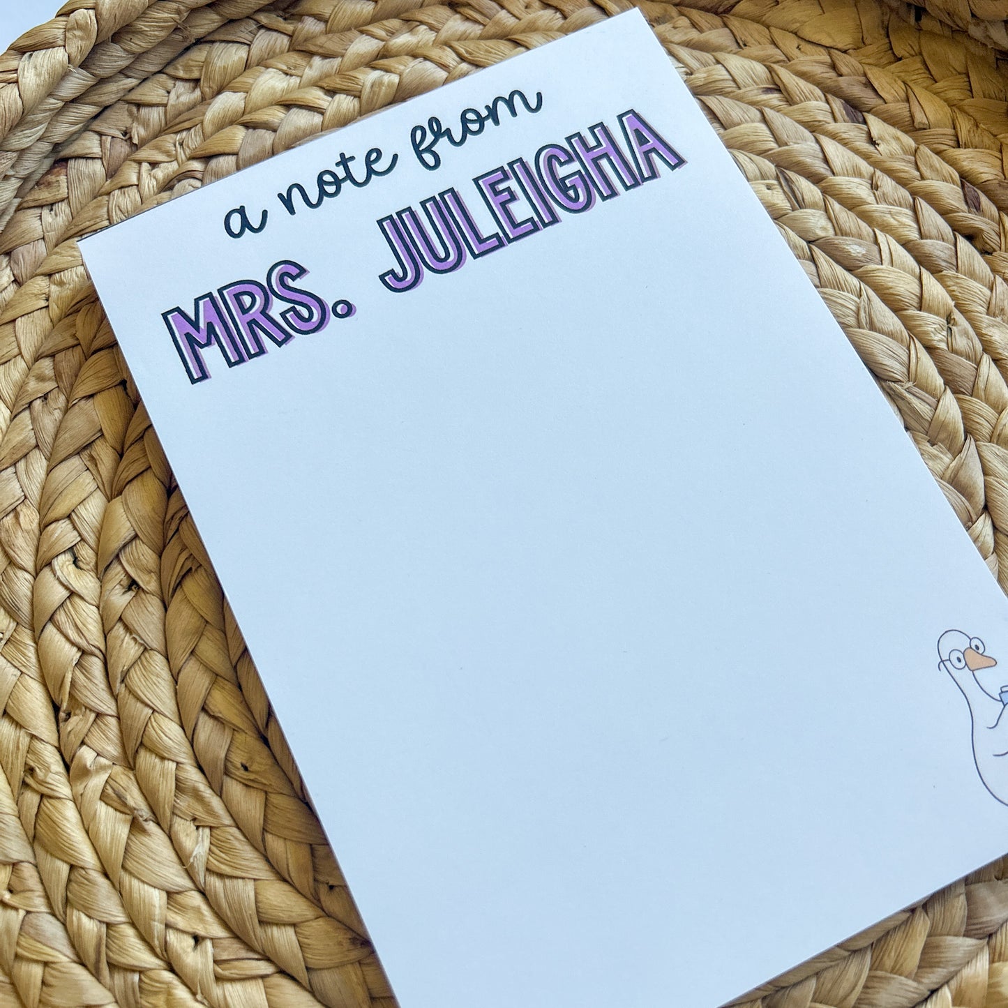 Goose Reading Notepad