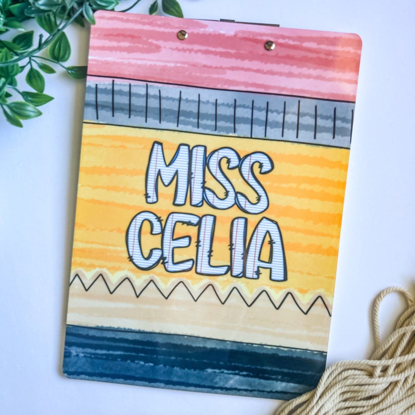 Teacher Clipboard Pencil Style