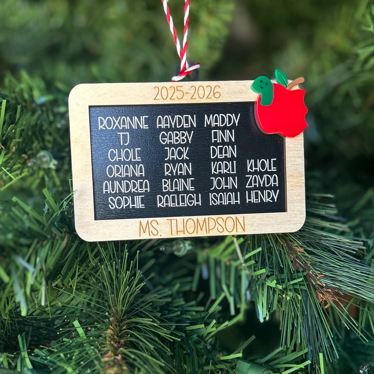 Chalkboard Teacher Ornament