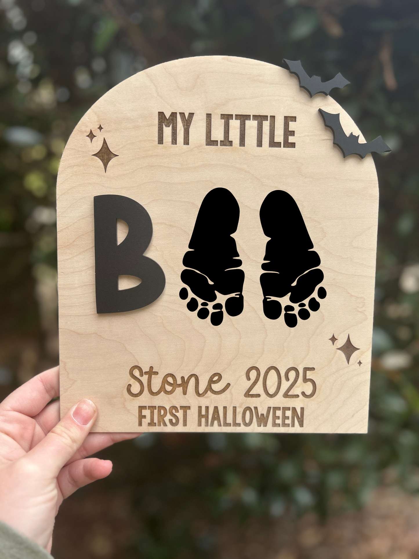 Boo Footprint Sign