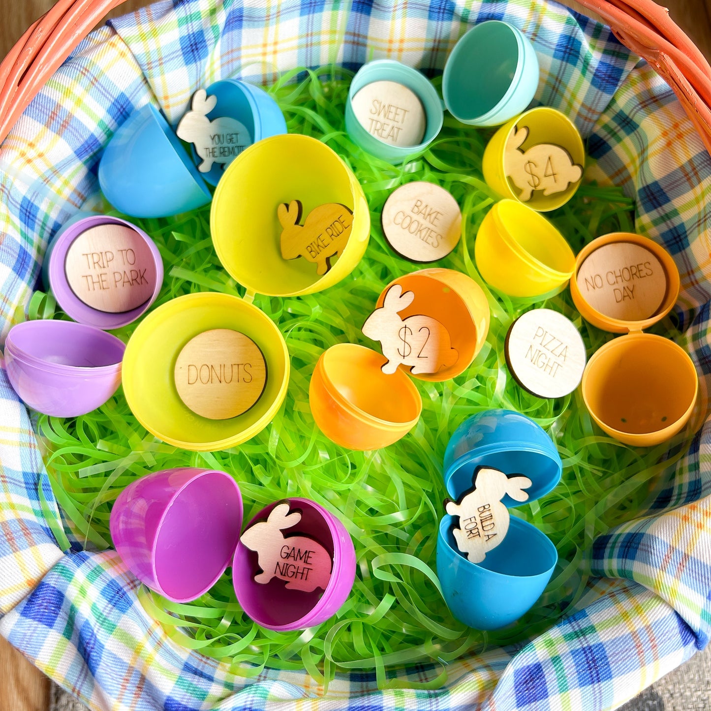 30 Easter tokens, Easter gift, reward tokens