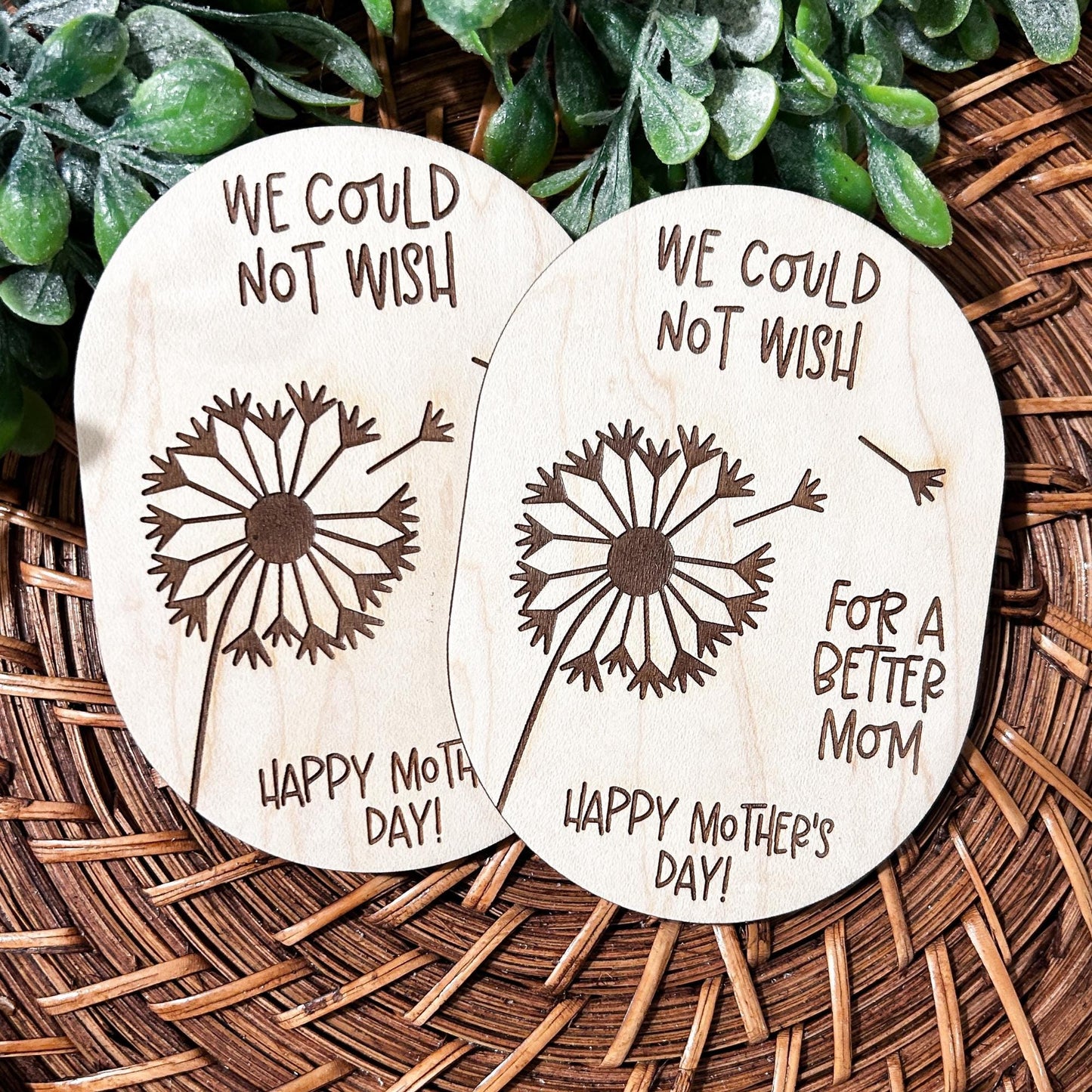 Mothers Day Magnet, Mothers Day Gift, Finger Print Magnet, We could not wish, Grandkid gift, Grandma Gift