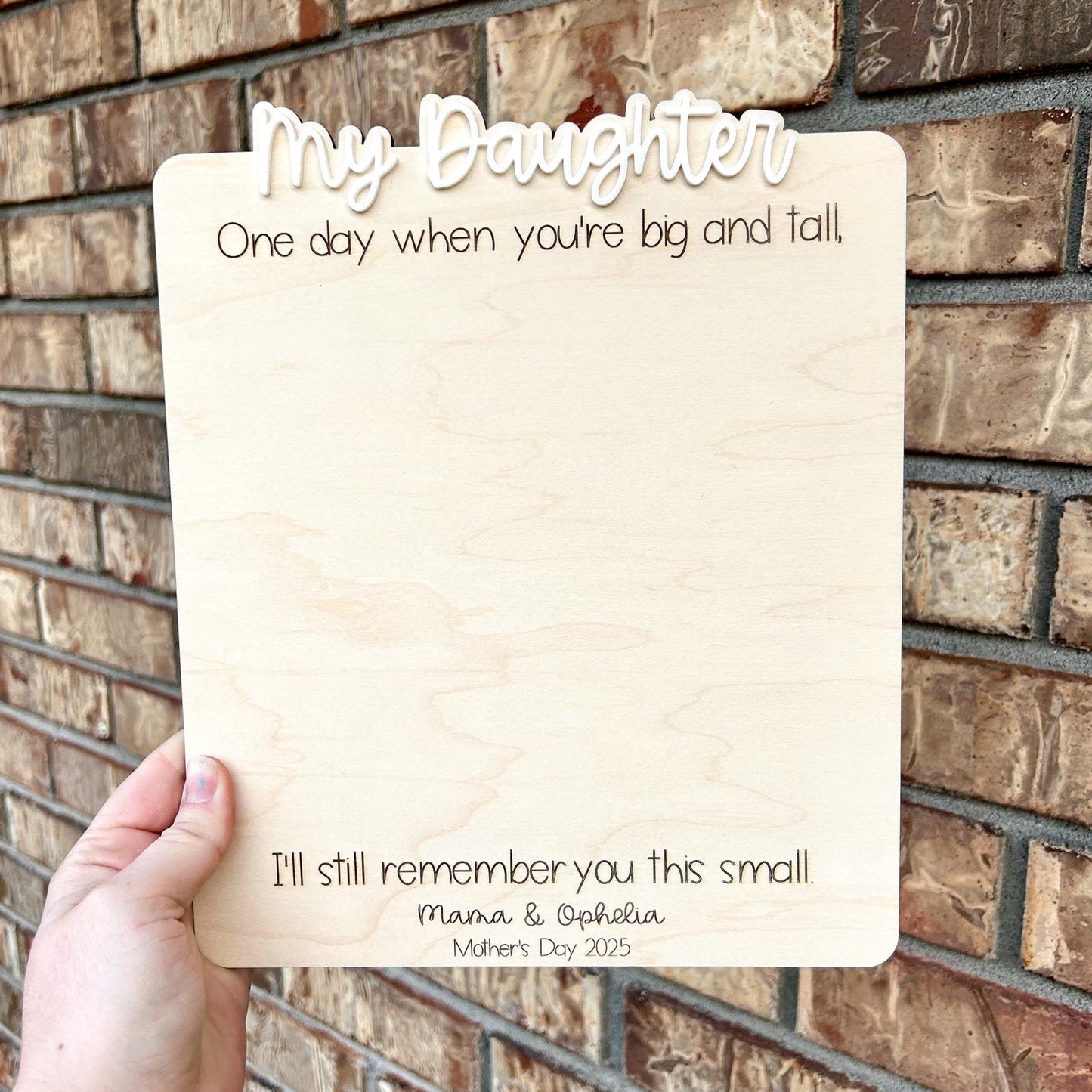 Mothers Day handprint, Mothers Day Gift, Handprint Keepsake, Still little, My Son, My Daughter