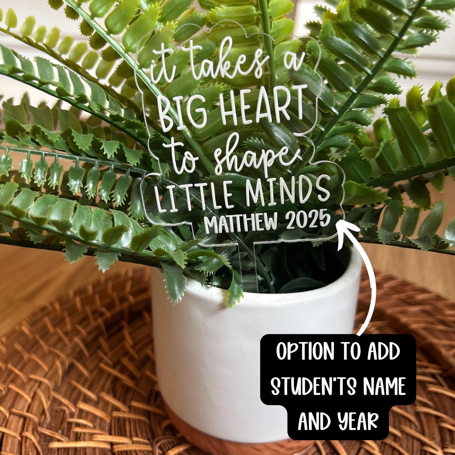Teacher Plant Stakes, Teacher Appreciation, Teacher Gift, Thank You teacher, Plant Stakes