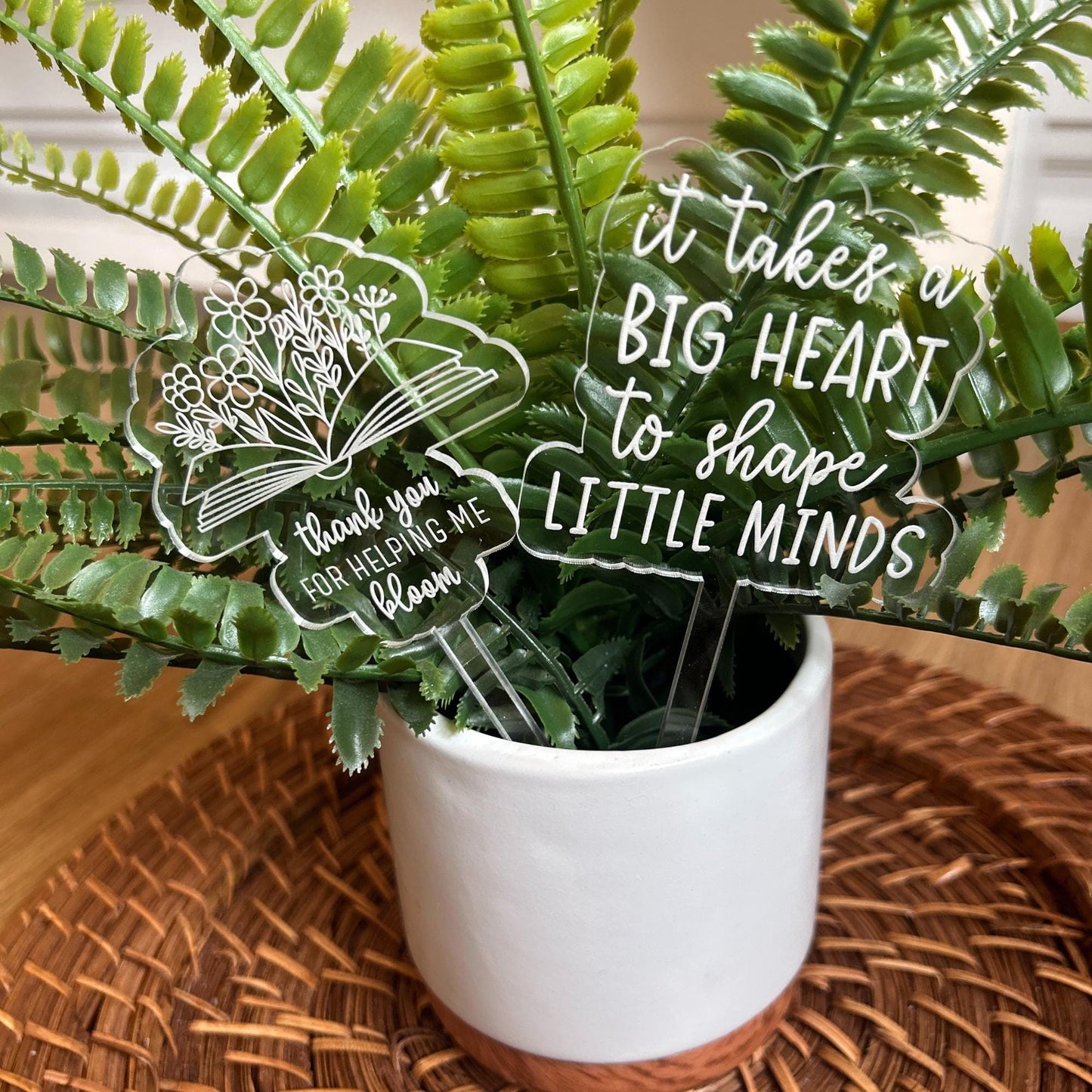 Teacher Plant Stakes, Teacher Appreciation, Teacher Gift, Thank You teacher, Plant Stakes