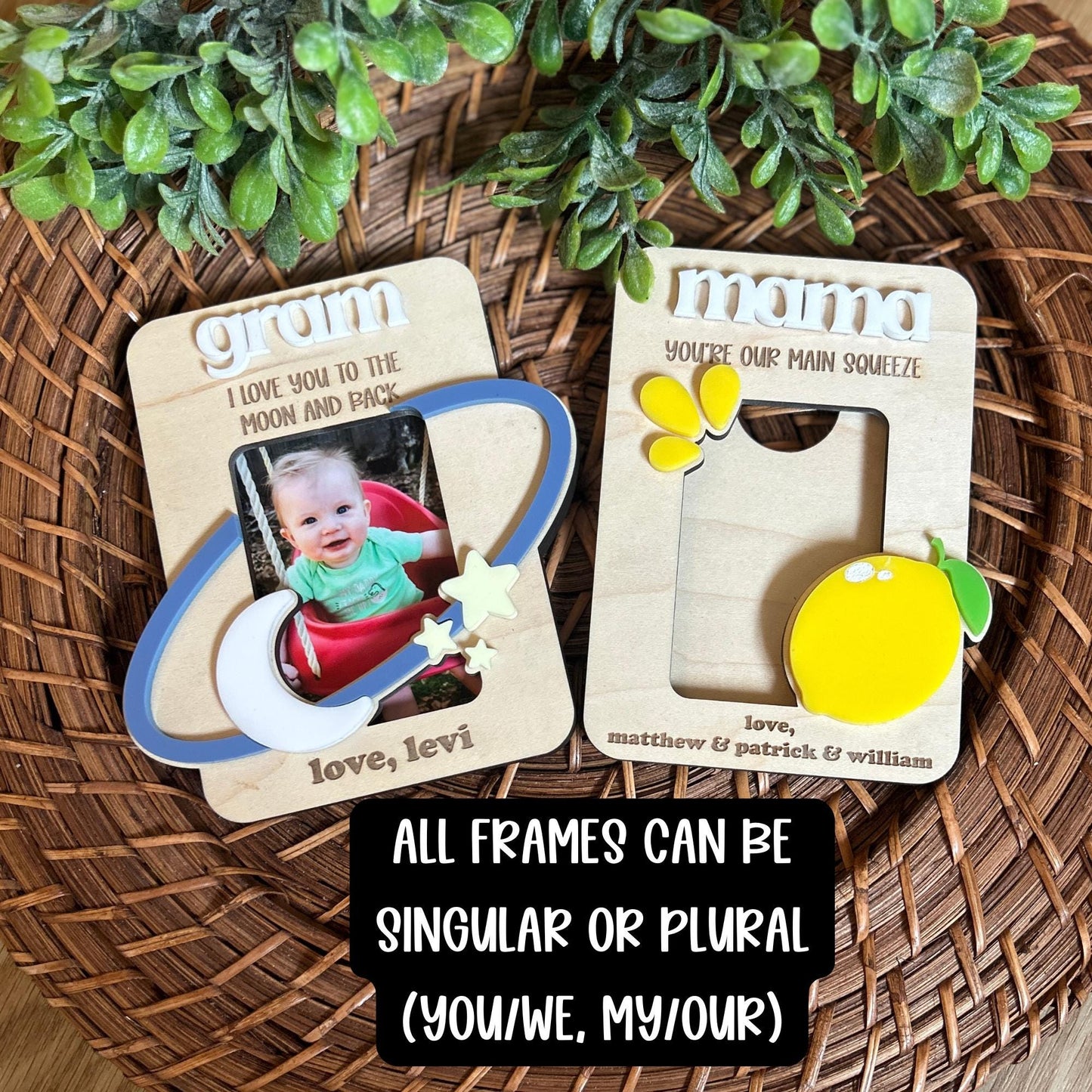 Mama Magnet, Punny Gift, Mother's Day magnet, Mother's Day gift, Grandparents Gift, Photo Frame, Mother's Day photo frame