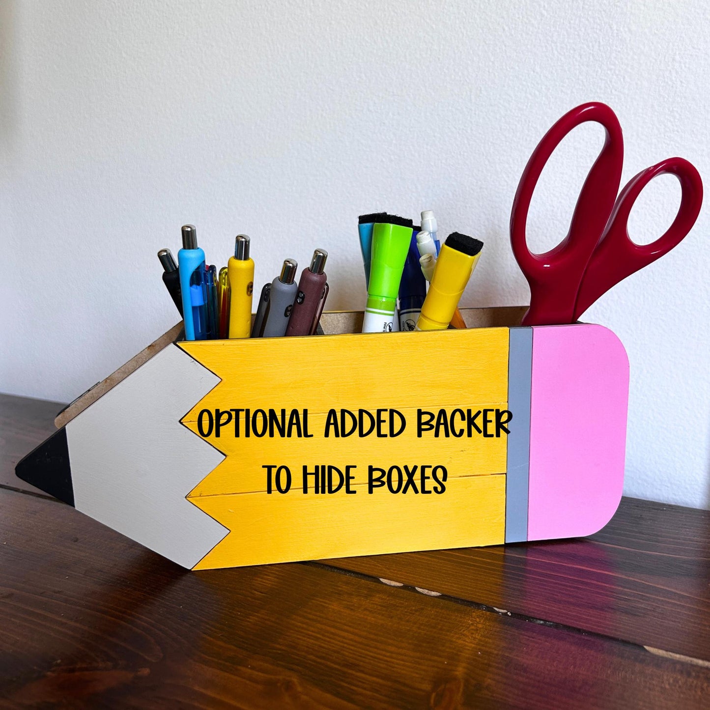 Personalized Pencil Holder for Teachers β Maple Wood, Hand Painted β Teacher Gift, Desk Organizer, Back to School, Custom Name