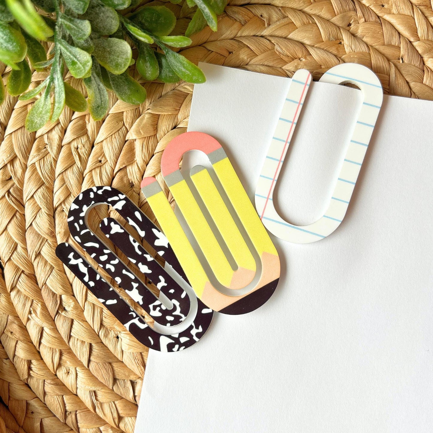Jumbo Acrylic Paperclips, Teacher Gift • Bookmark • Planner Accessory