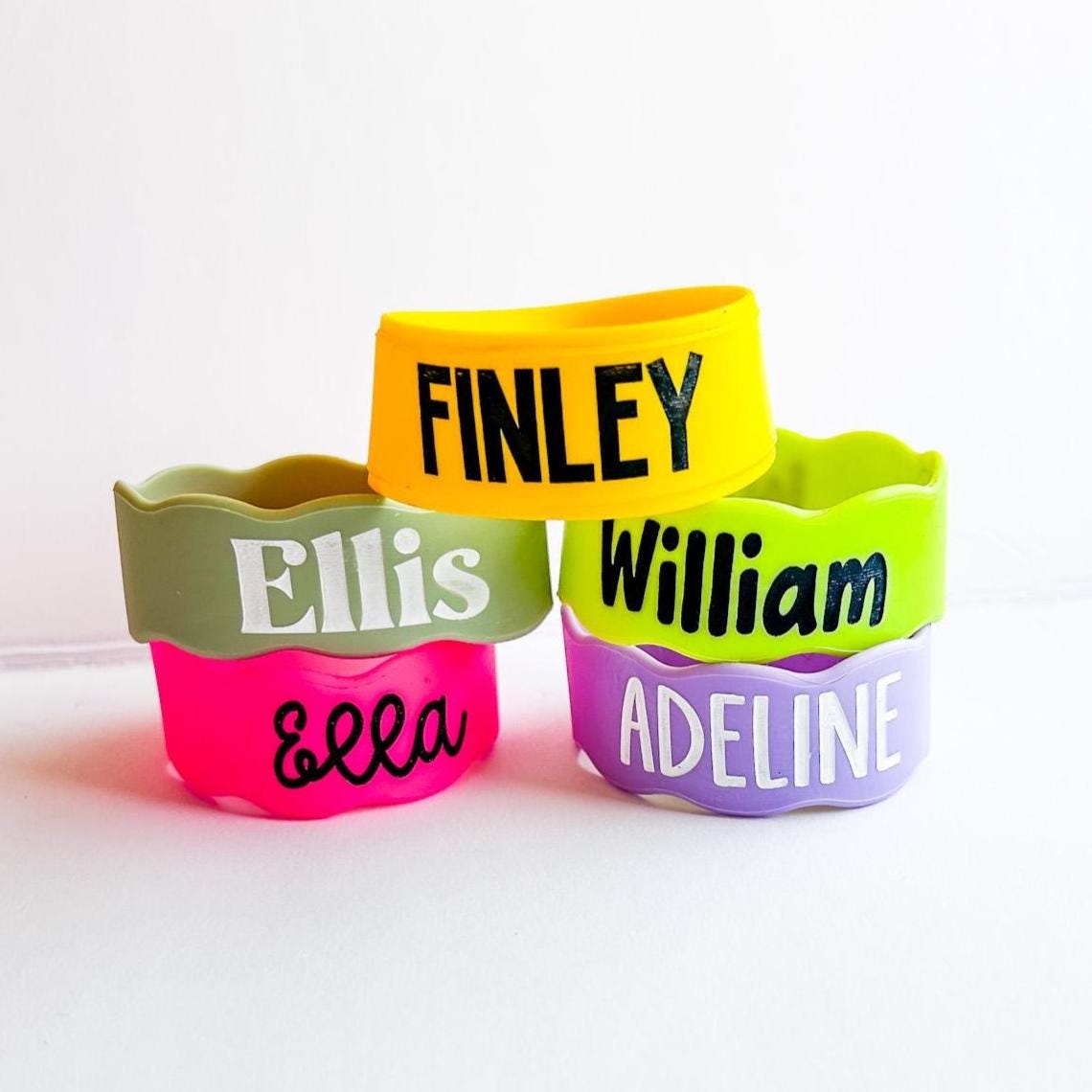 Kids Cup Label, Silicone Label, Custom Kid Cup, Bottle Name Label, Bottle Label, Baby Bottle Label, Permanent Label, Rubber Cup Holder