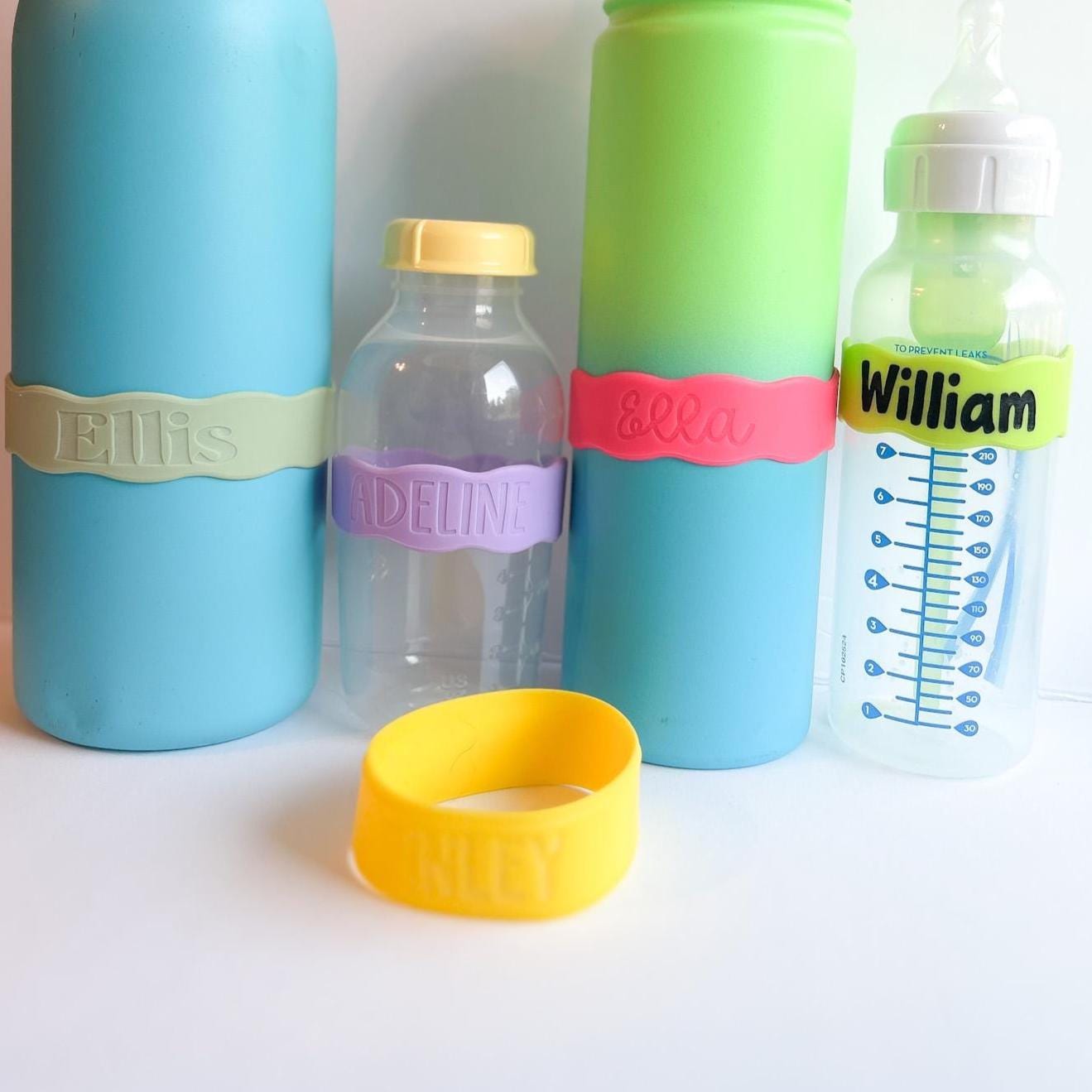 Kids Cup Label, Silicone Label, Custom Kid Cup, Bottle Name Label, Bottle Label, Baby Bottle Label, Permanent Label, Rubber Cup Holder