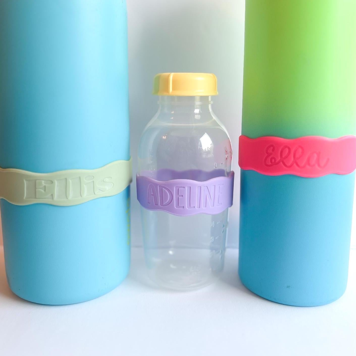 Kids Cup Label, Silicone Label, Custom Kid Cup, Bottle Name Label, Bottle Label, Baby Bottle Label, Permanent Label, Rubber Cup Holder