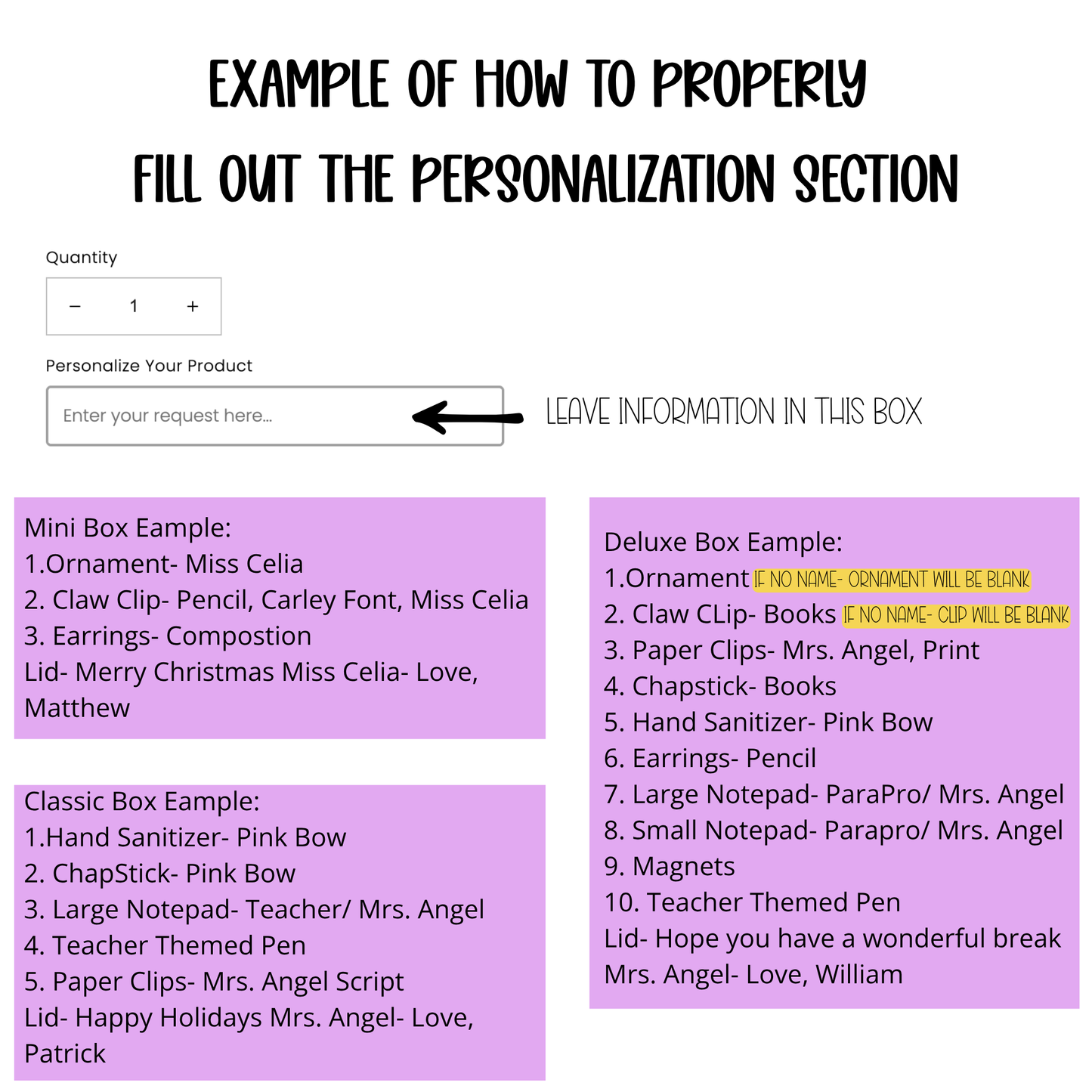 Teacher Christmas Gift Box