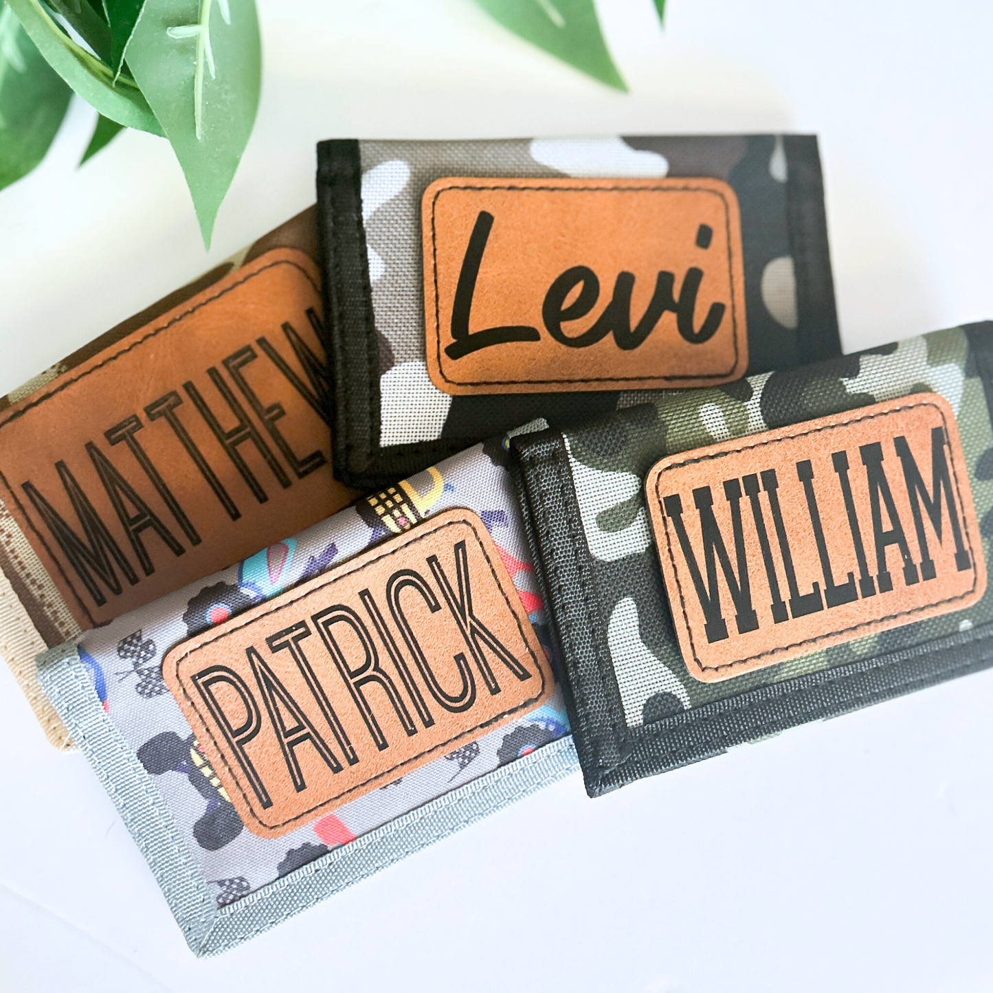 Personalized Boys Velcro Wallet
