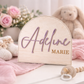 Arched Baby Name Announcement Sign