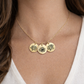 Birth Flower Circle Necklace
