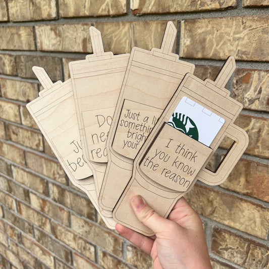 Cup Gift Card Holder