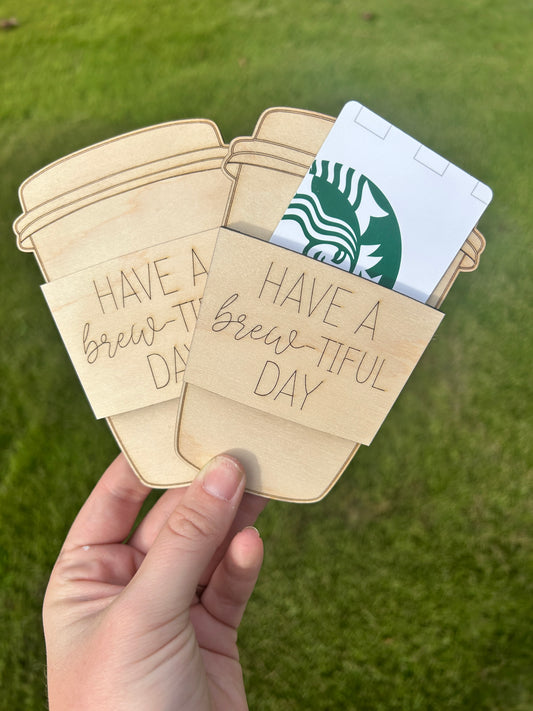 Coffee Gift Card holder