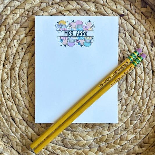Pastel Pencil Notepad