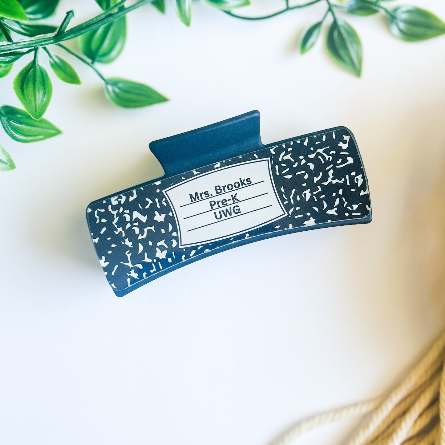 Claw Clip- Composition Themed