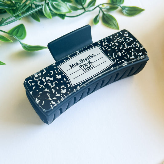 Claw Clip- Composition Themed