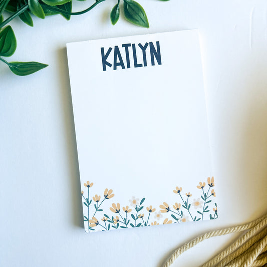 Floral Notepad