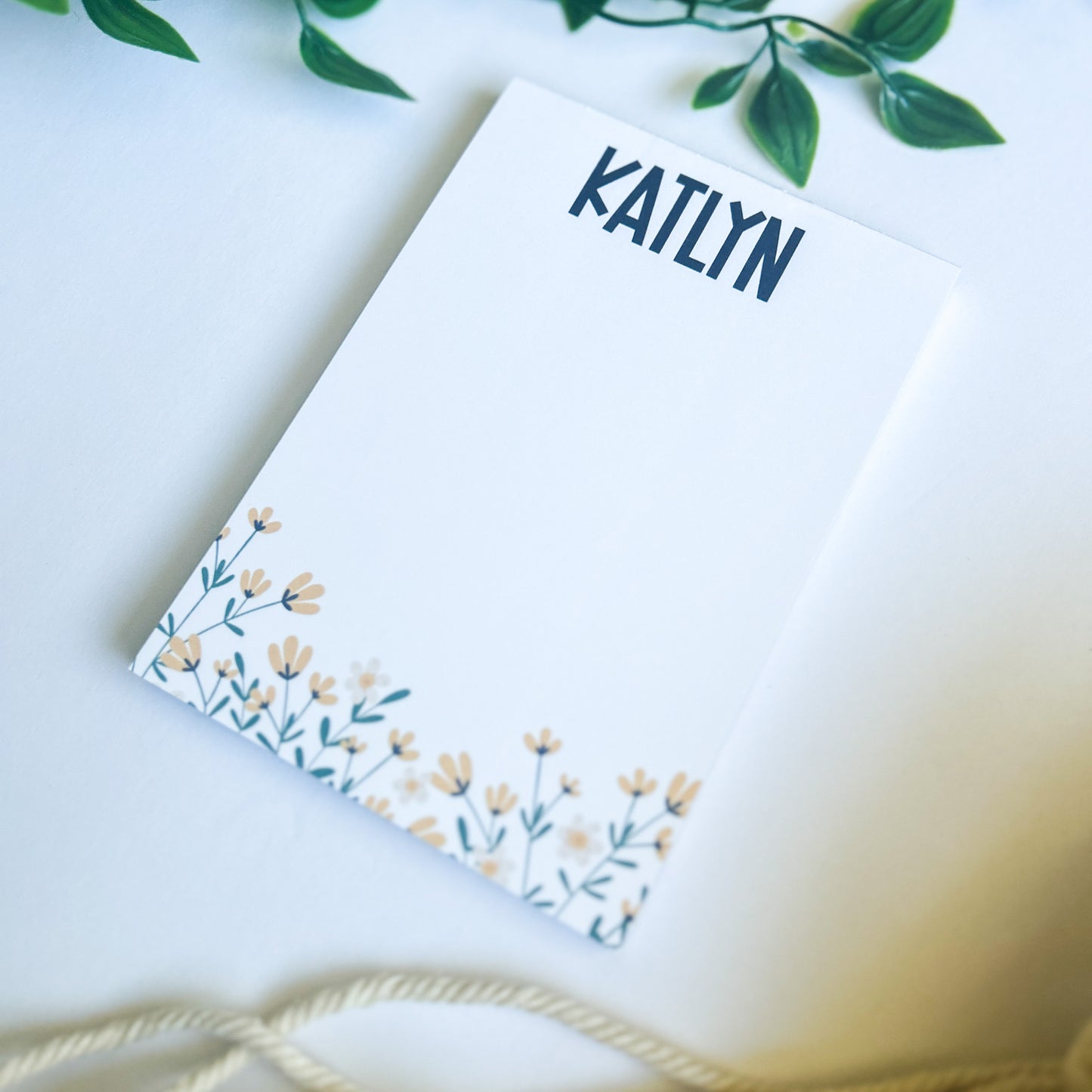 Floral Notepad