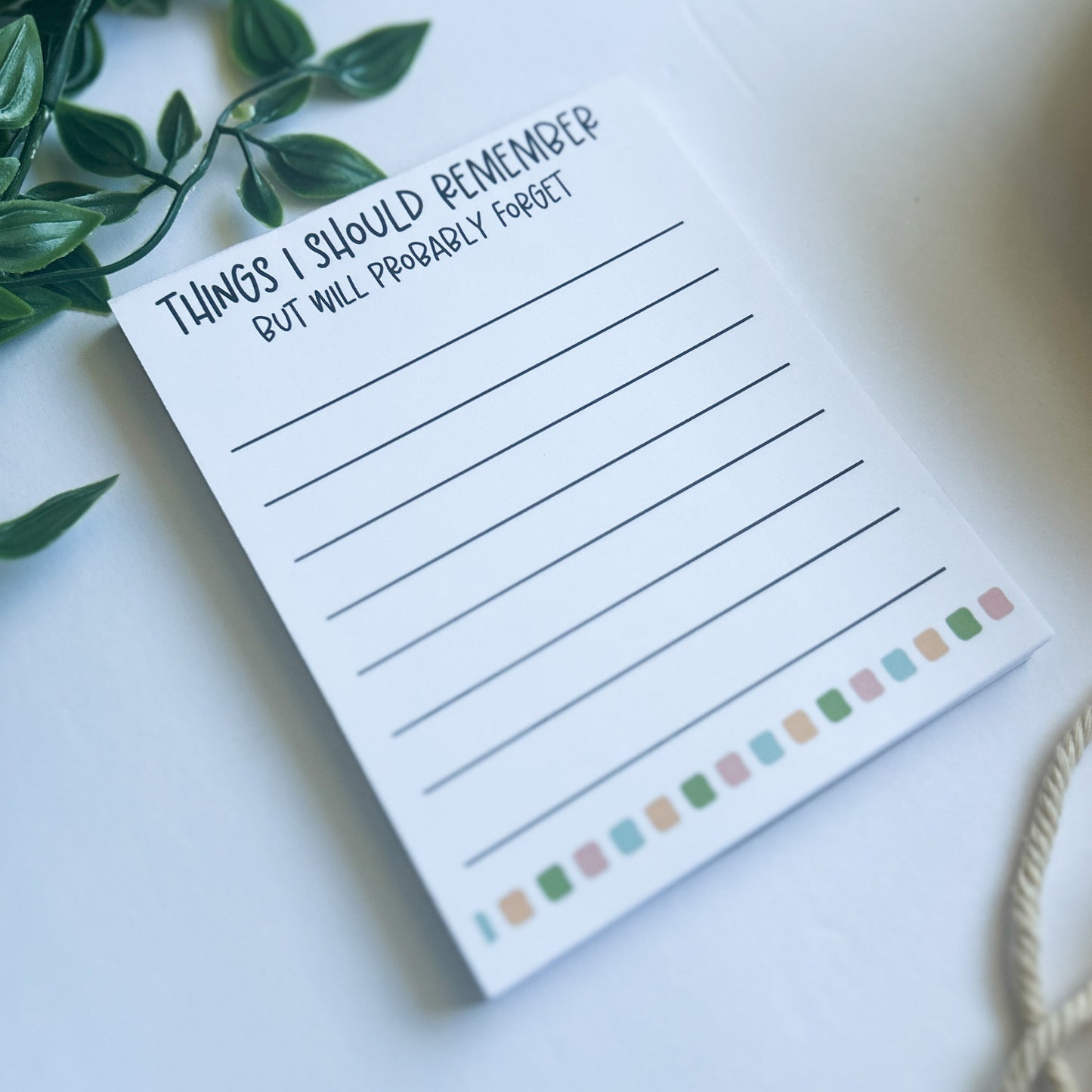 Things I should remember notepad