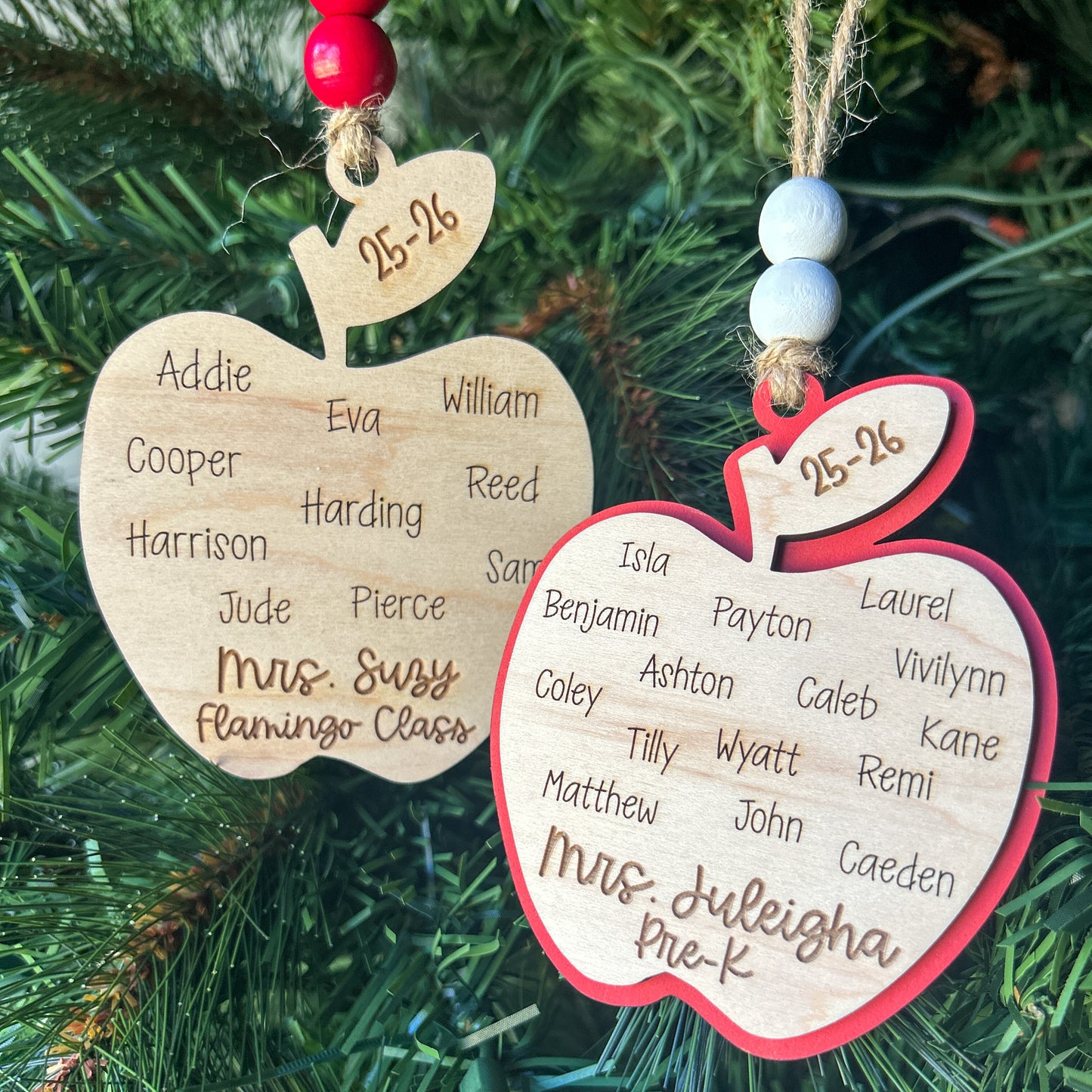 Class Apple Ornament