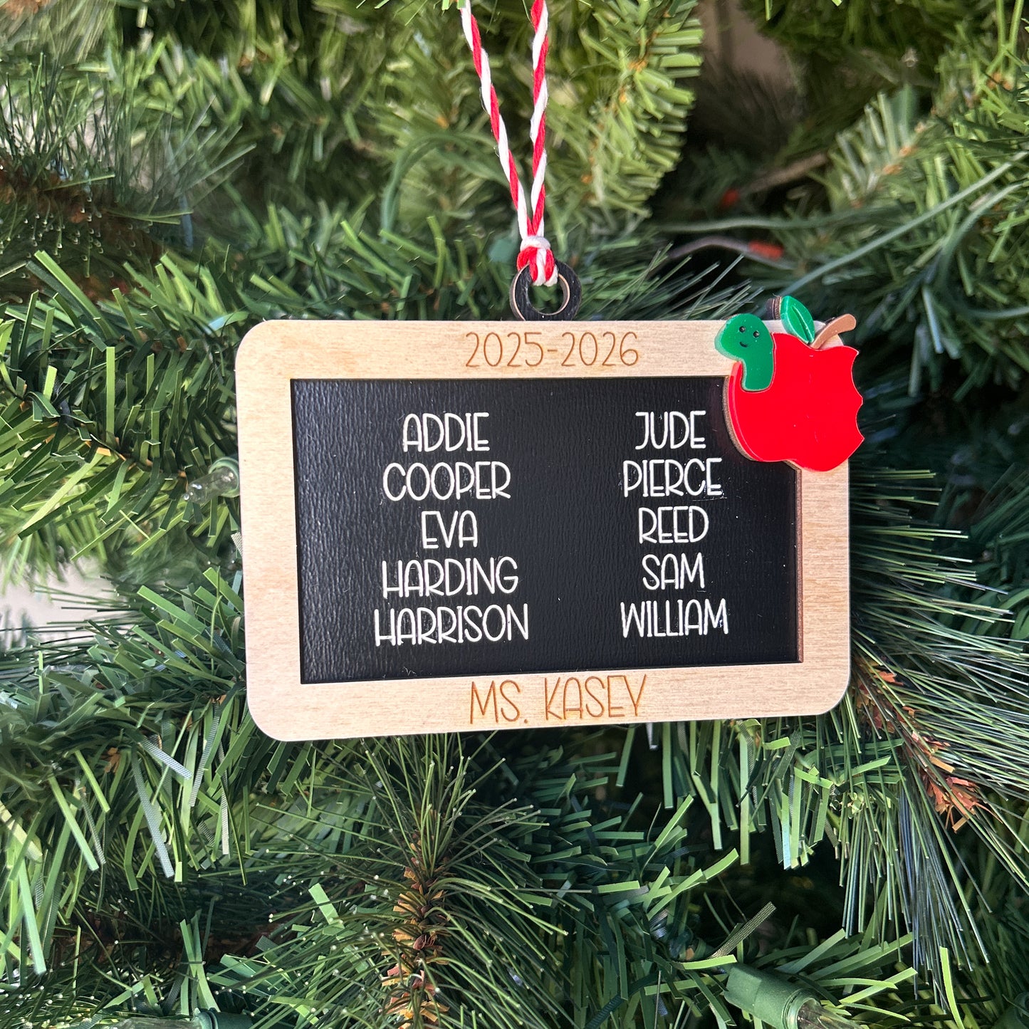 Chalkboard Teacher Ornament