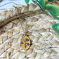 Birth Flower Bouquet Oval necklace