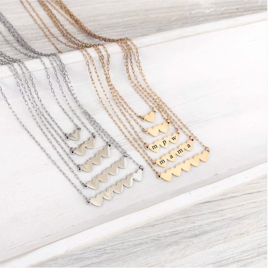 1-4 Heart Necklace
