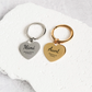 Personalized Heart Name Keychain