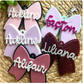 Scalloped Bow Bag Tag