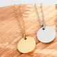 Custom Child Silhouette Disc Necklace