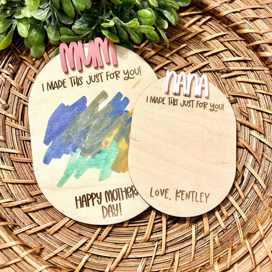 Mothers Day drawing, Mothers Day Gift, Kids Drawing momento, Mothers Day magnet, Grandkid gift, Grandma Gift