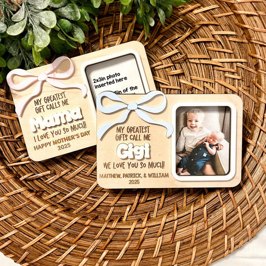 Mothers Day photo, Mothers Day Gift, My greatest Gift, Mothers Day magnet, Grandkid gift, Grandma Gift