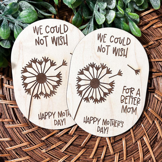 Mothers Day Magnet, Mothers Day Gift, Finger Print Magnet, We could not wish, Grandkid gift, Grandma Gift