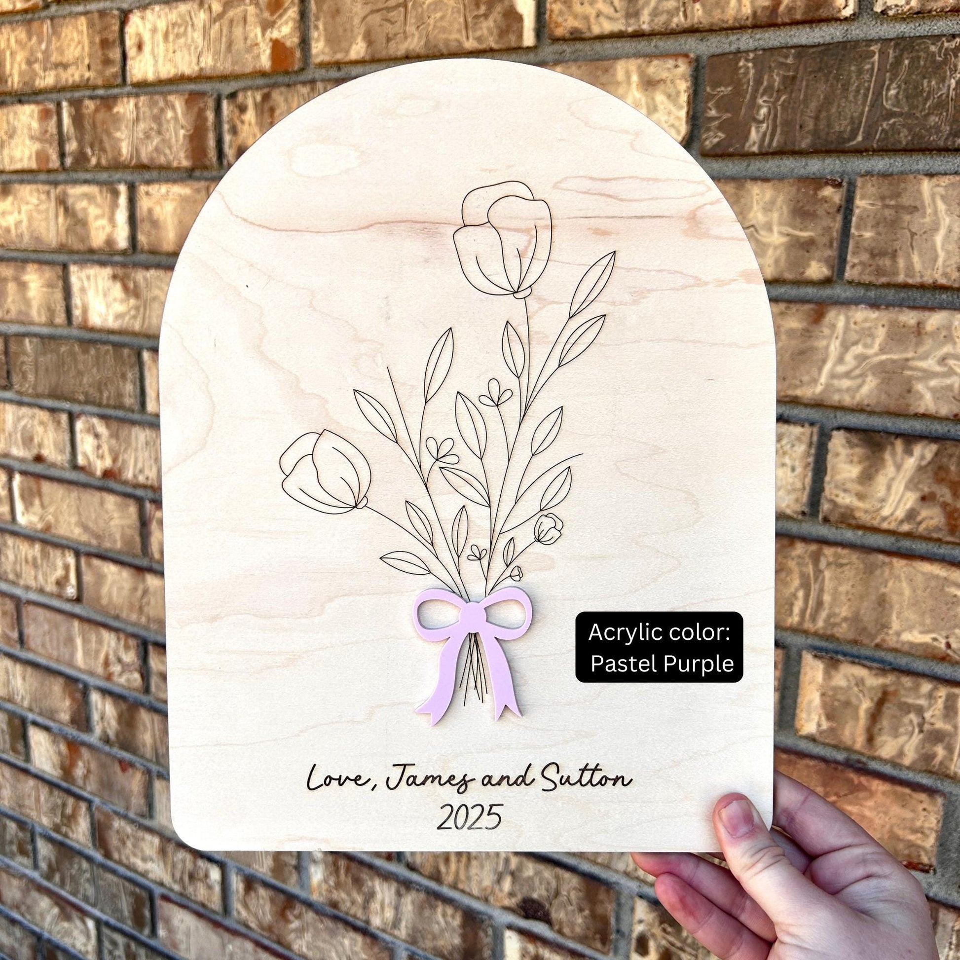 Flower Bouquet Handprint, Mothers Day handprint keepsake, Garden Handprint, Childs Handprint Memory, Mother's Day Bouquet