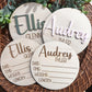 Baby Name Sign, Birth Announcement sign, Wood Baby Sign, Engraved, Acrylic, Birth Stats