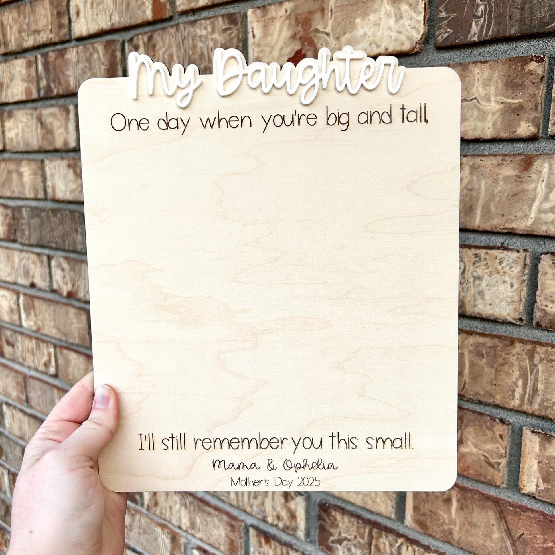 Mothers Day handprint, Mothers Day Gift, Handprint Keepsake, Still little, My Son, My Daughter