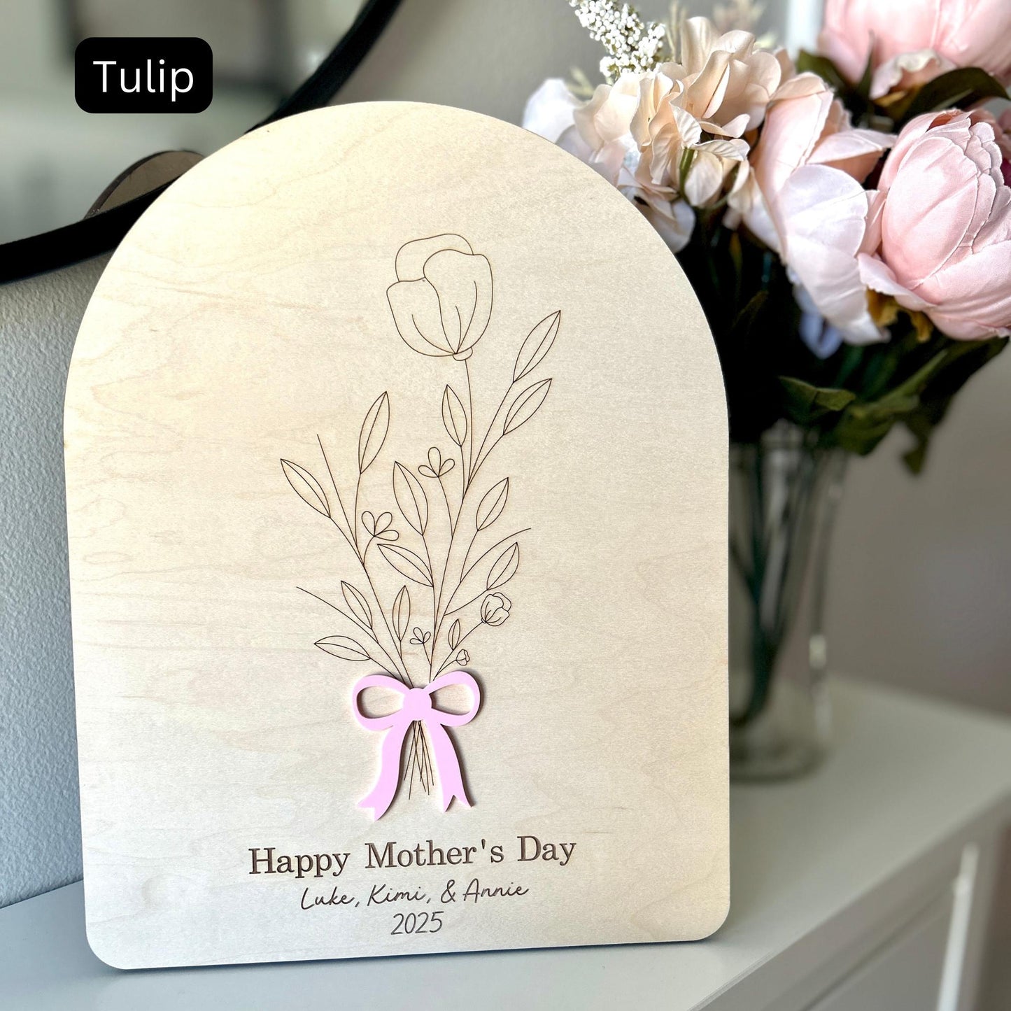 Flower Bouquet Handprint, Mothers Day handprint keepsake, Garden Handprint, Childs Handprint Memory, Mother's Day Bouquet