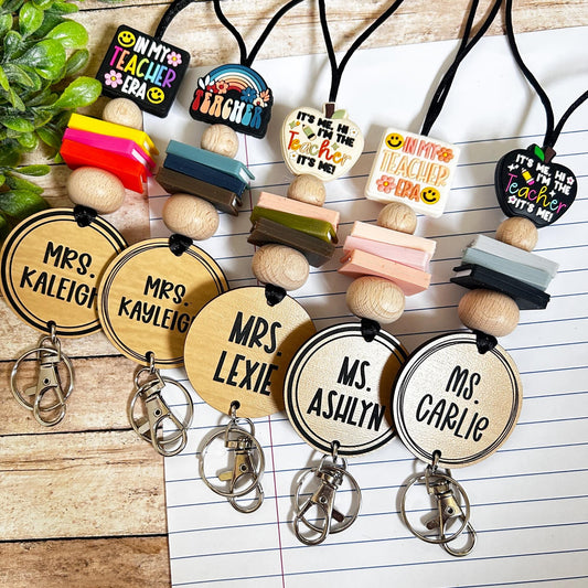 Teacher Lanyard, Book Lanyard, Teacher Era, Custom teacher lanyard, personalized teacher gift