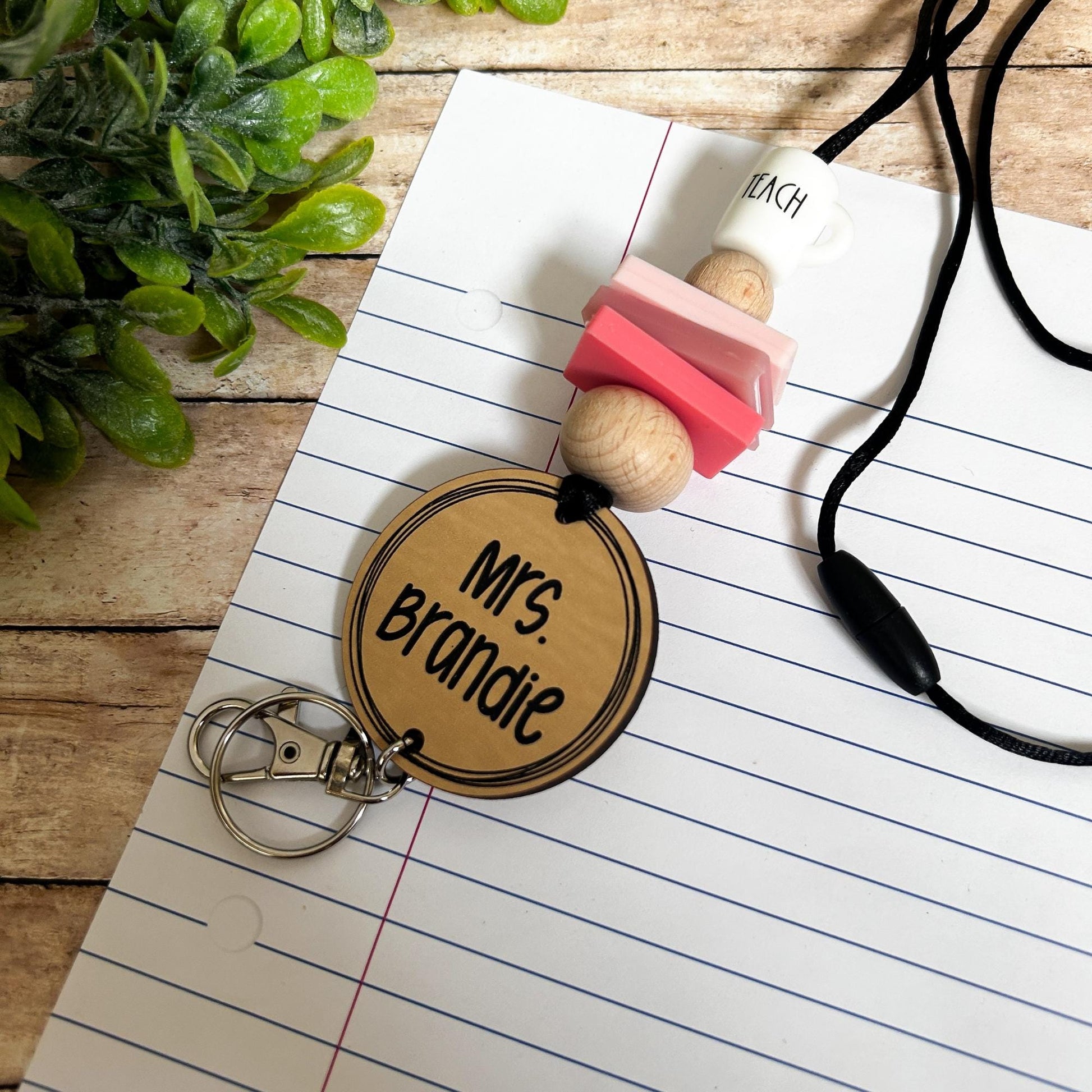 Teacher Lanyard, Book Lanyard, Teacher Cup, Custom teacher lanyard, personalized teacher gift